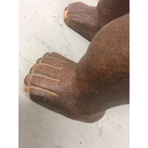 Vintage 1973 Ceramic Terracotta Mayan Figurine Male Carrying Water Basket Made I - Picture 9 of 10